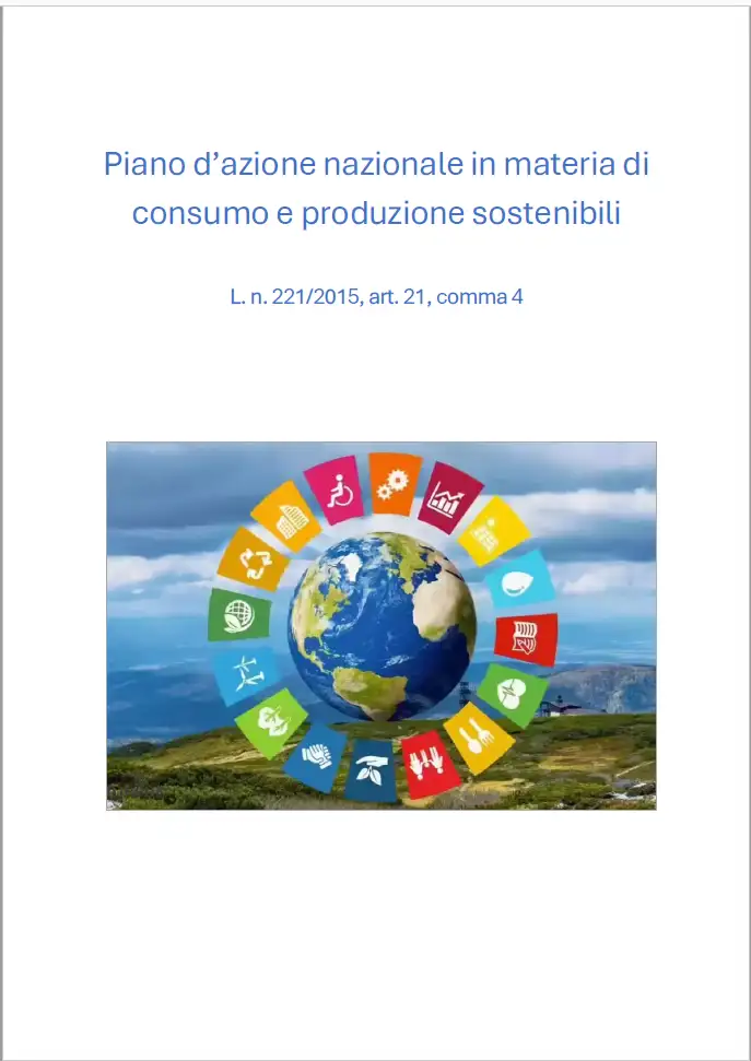 Piano d’Azione Nazionale per il Consumo e la Produzione Sostenibile (PAN CPS) 